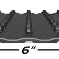 Caliber Lowpro Grip Glides Narrow 6’’ 1 Piece Replacement - Snowmobile Collection