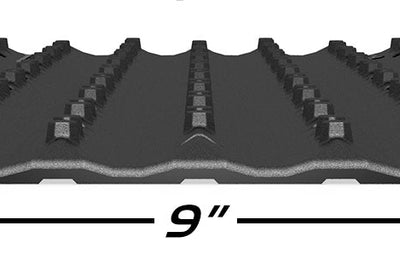 Caliber Lowpro Grip Glides Standard 9’’ 1 Piece Replacement - Snowmobile Collection