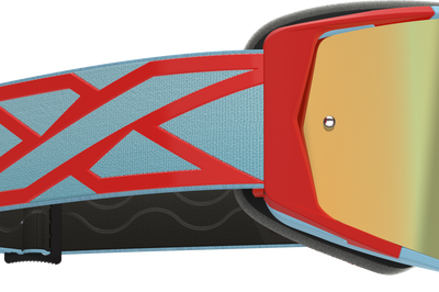 Eks Brand Lucid Caliber Goggle Royal Blue Silver Mirror Lens - Bicycle Collection