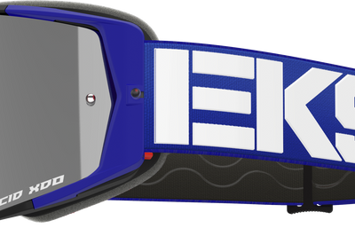 Eks Brand Lucid Caliber Goggle Royal Blue Silver Mirror Lens - Bicycle Collection