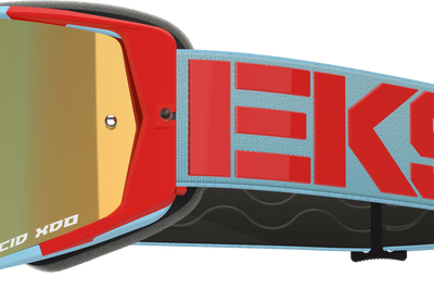 Eks Brand Lucid Caliber Goggle Royal Blue Silver Mirror Lens - Light - Bicycle Collection