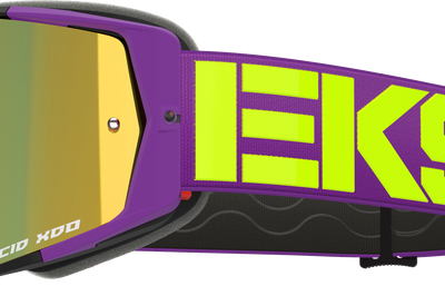 Eks Brand Lucid Caliber Goggle Royal Blue Silver Mirror Lens - Purple - Bicycle Collection