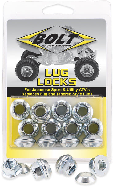 Bolt Lug-locks Black - Silver - Tires & Wheels