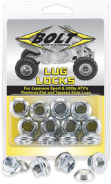 Bolt Lug-locks Black - Silver - Tires & Wheels