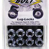 Bolt Lug-locks Black - Silver - Tires & Wheels