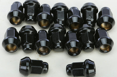 AWC Lug Nuts Black Pol 3/8’’ 24 60’ Tapered 16/Pk - Wheel Components