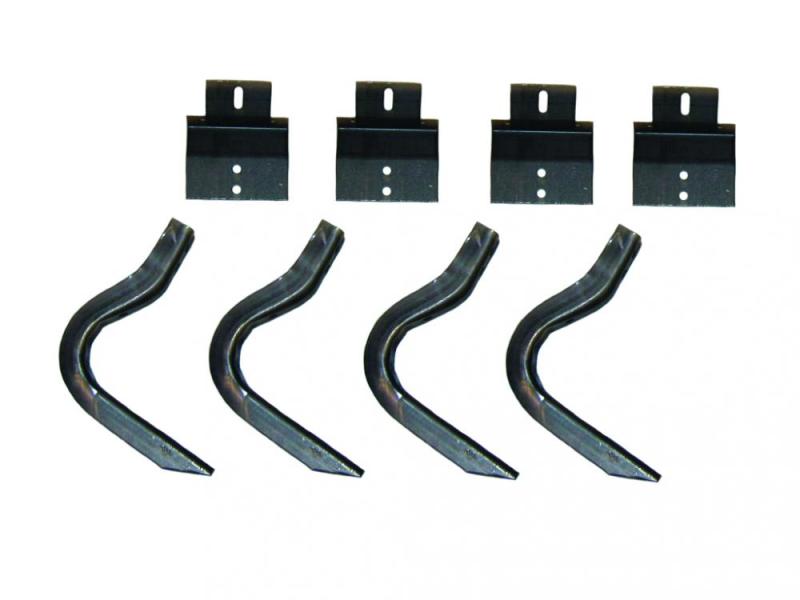 LUND Lund 04-14 Ford F-150 SuperCab (90in) EZ Running Board Mounting Bracket Kit - Brite - Fabrication