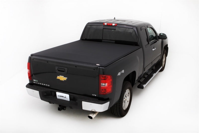 LUND Lund 07-13 Chevy Silverado 1500 (6.5ft. Bed) Genesis Elite Tri-Fold Tonneau Cover - Black - Covers