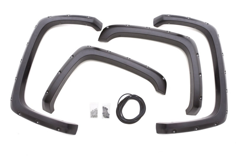LUND Lund 07-13 Chevy Silverado 1500 RX-Rivet Style Smooth Elite Series Fender Flares - Black (4 Pc.) - & Trim