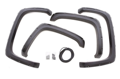 LUND Lund 07-13 Chevy Silverado 1500 RX-Rivet Style Smooth Elite Series Fender Flares - Black (4 Pc.) - & Trim