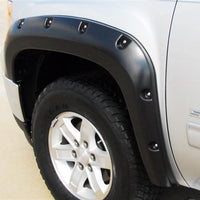 LUND Lund 07-13 GMC Sierra 1500 RX-Rivet Style Smooth Elite Series Fender Flares - Black (4 Pc.) - & Trim