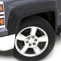 LUND Lund 07-13 GMC Sierra 1500 RX-Rivet Style Smooth Elite Series Fender Flares - Black (4 Pc.) - & Trim