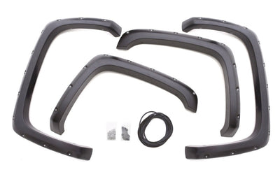 LUND Lund 07-13 GMC Sierra 1500 RX-Rivet Style Smooth Elite Series Fender Flares - Black (4 Pc.) - & Trim