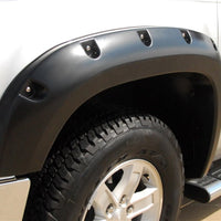 LUND Lund 07-13 GMC Sierra 1500 RX-Rivet Style Smooth Elite Series Fender Flares - Black (4 Pc.) - & Trim