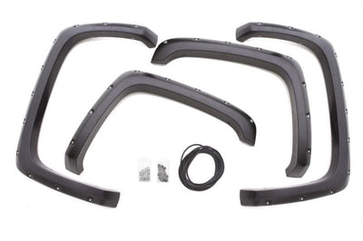 LUND Lund 07-14 GMC Sierra 2500 RX-Rivet Style Textured Elite Series Fender Flares - Black (4 Pc.) - & Trim