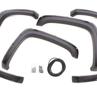 LUND Lund 19-22 GM Silverado/Sierra RX-Flat Textured Elite Series Fender Flares w/Black Bolts - Black 4pc - & Trim