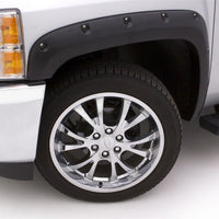 LUND Lund 19-22 GM Silverado/Sierra RX-Flat Textured Elite Series Fender Flares w/Black Bolts - Black 4pc - & Trim