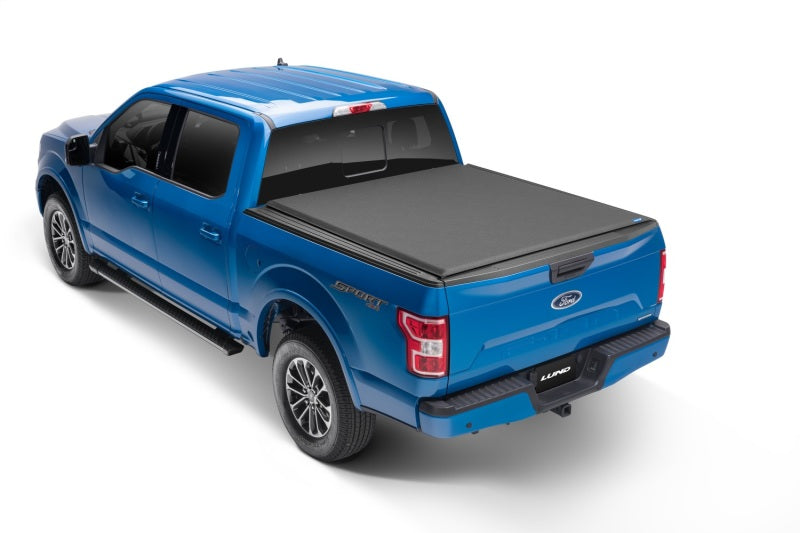 LUND Lund 21 + Ford F-150 Genesis Elite Tri-Fold Tonneau Cover - Black - Covers