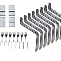 LUND Lund 96-99 Chevy Tahoe EZ Running Board Mounting Bracket Kit - Brite - Fabrication