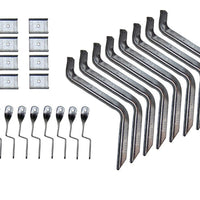 LUND Lund 96-99 Chevy Tahoe EZ Running Board Mounting Bracket Kit - Brite - Fabrication