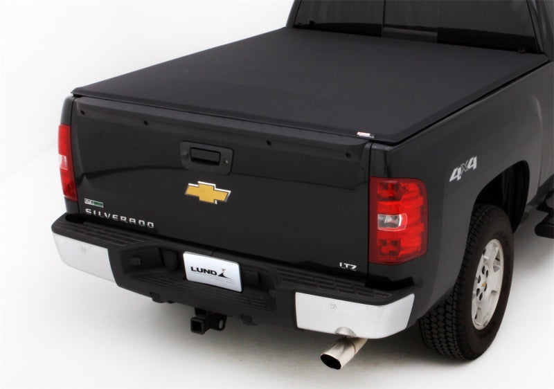 LUND Lund 99-07 Chevy Silverado 1500 (6.5ft. Bed) Genesis Elite Tri-Fold Tonneau Cover - Black - Covers