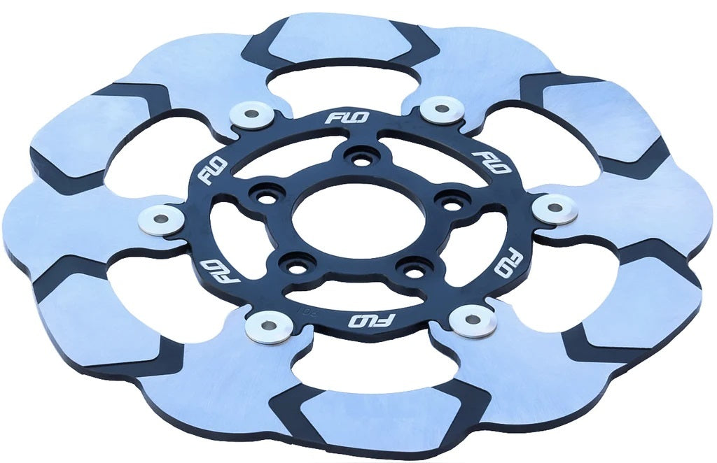 Flo Motorsports M/d Floating Rotor 11.8 Front Silver - Red - Harddrive Products