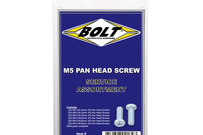 Bolt M5 Pan Head Phillips Assortment 120 Piece Kit - Tires & Wheels