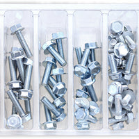 Bolt M6 10mm Hex Flange Assortment 80 Piece Kit - Tires & Wheels