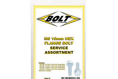 Bolt M6 10mm Hex Flange Assortment 80 Piece Kit - Tires & Wheels