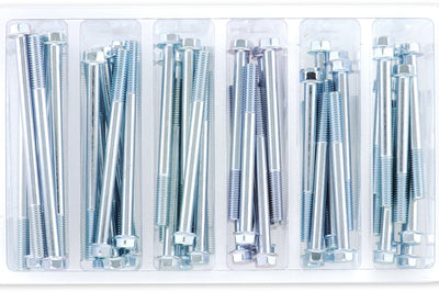 Bolt M6 8mm Hex Flange Assortment 60 Piece Kit - Tires & Wheels
