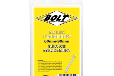 Bolt M6 8mm Hex Flange Assortment 60 Piece Kit - Tires & Wheels