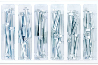 Bolt M6 8mm Hex Flange Assortment 60 Piece Kit - Tires & Wheels