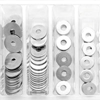 Bolt M6 Fender Washer Assortment 120 Piece Kit - Tires & Wheels