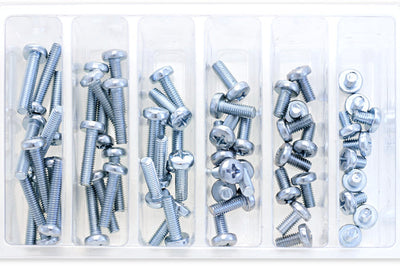 Bolt M6 Pan Head Phillips Assortment 120 Piece Kit - Tires & Wheels