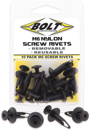 Bolt M6 Screw Rivet Kit 10/pk - Tires & Wheels