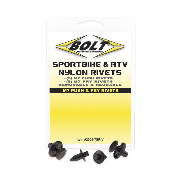 Bolt M7 Push & Pry Rivet Kit 5 Each 10/pk - Tires Wheels