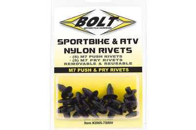 Bolt M7 Push & Pry Rivet Kit 5 Each 10/pk - Tires Wheels