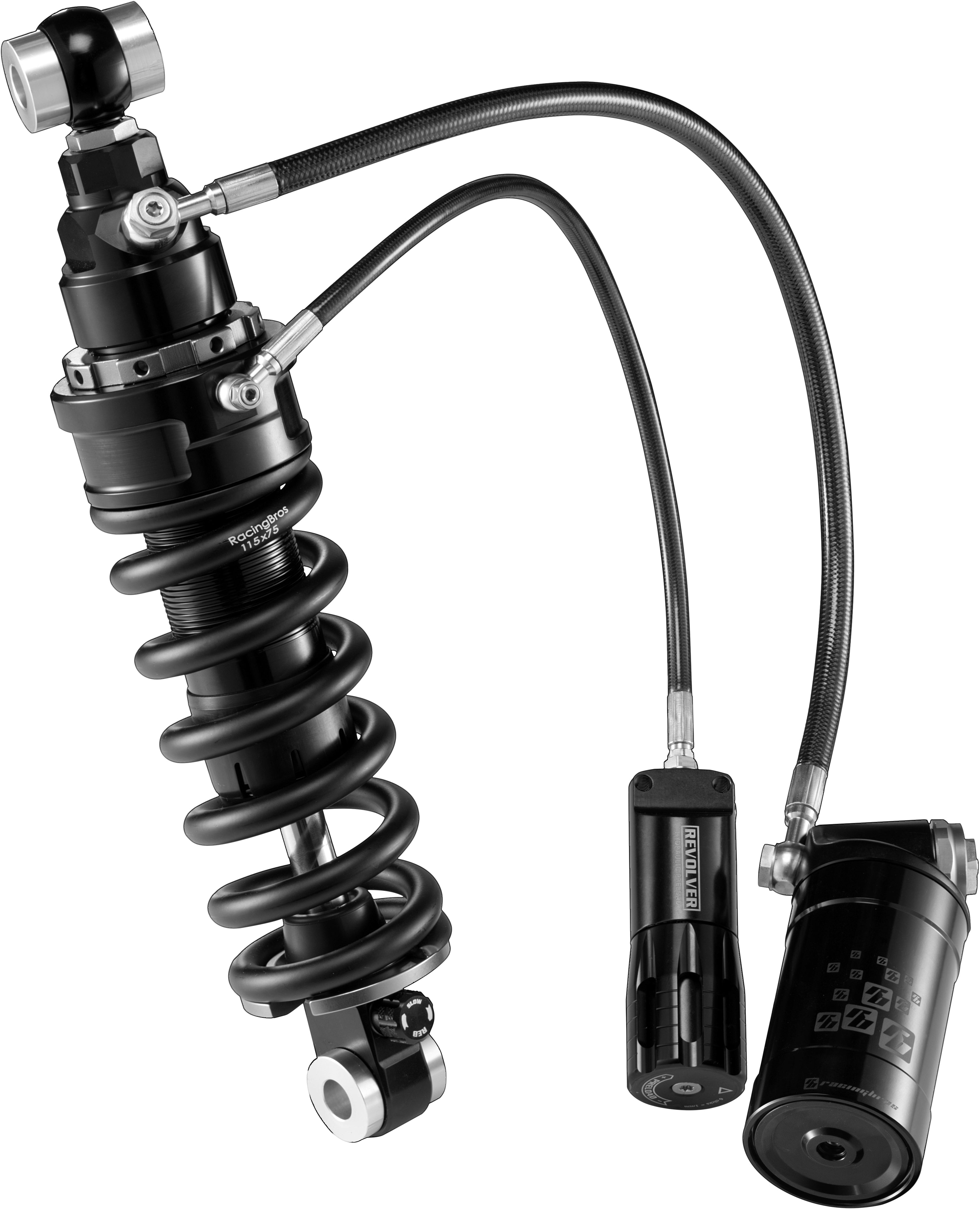 HARDDRIVE M8 Softail Remote Resv. Shock 12.5’’ W/ Preload Adjustable - Jackets