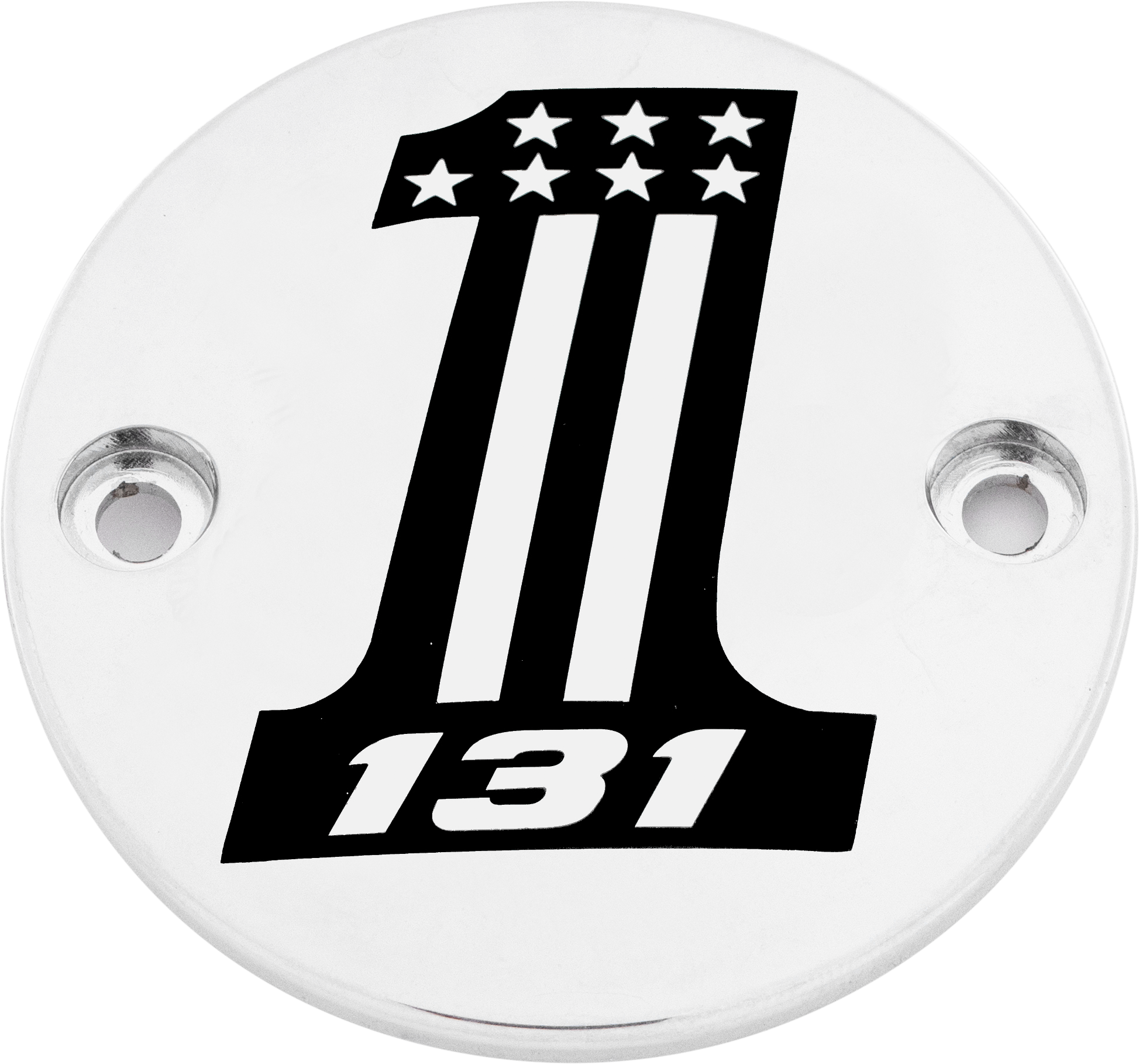 Custom Engraving M8 Timer Cover 131 Chrome - Harddrive Products