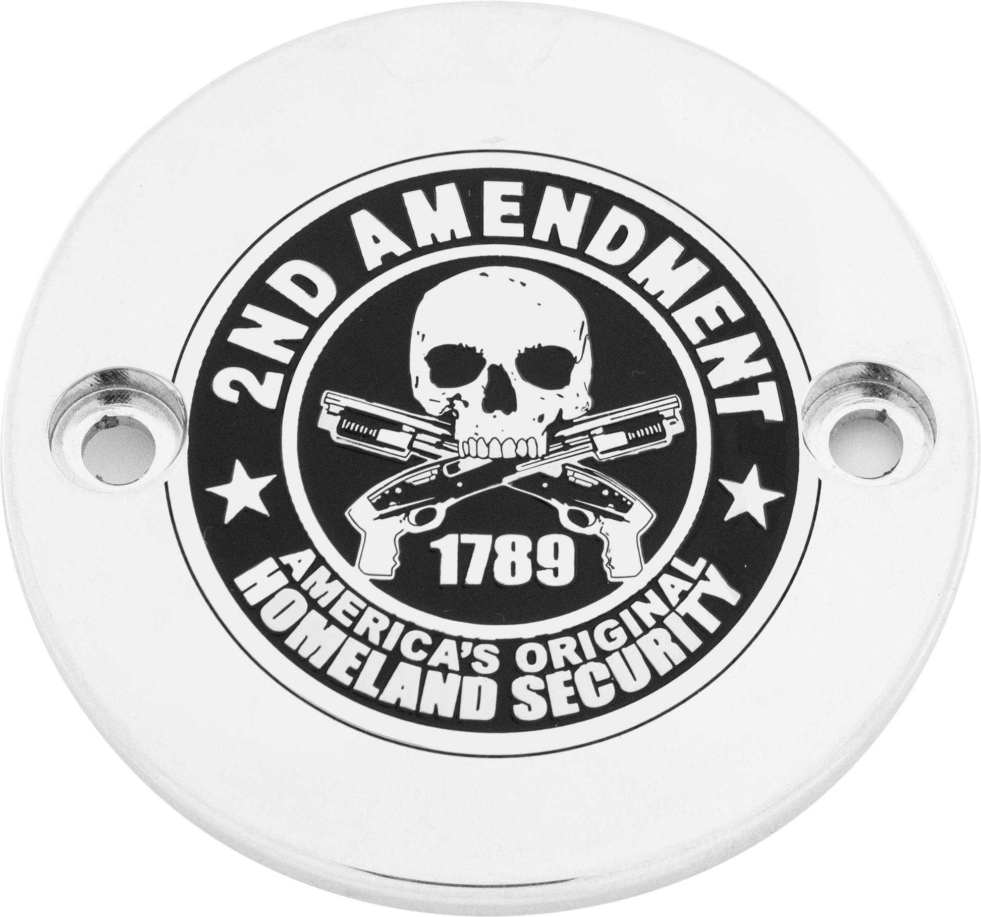 Custom Engraving M8 Timer Cover 2a Chrome - Harddrive Products