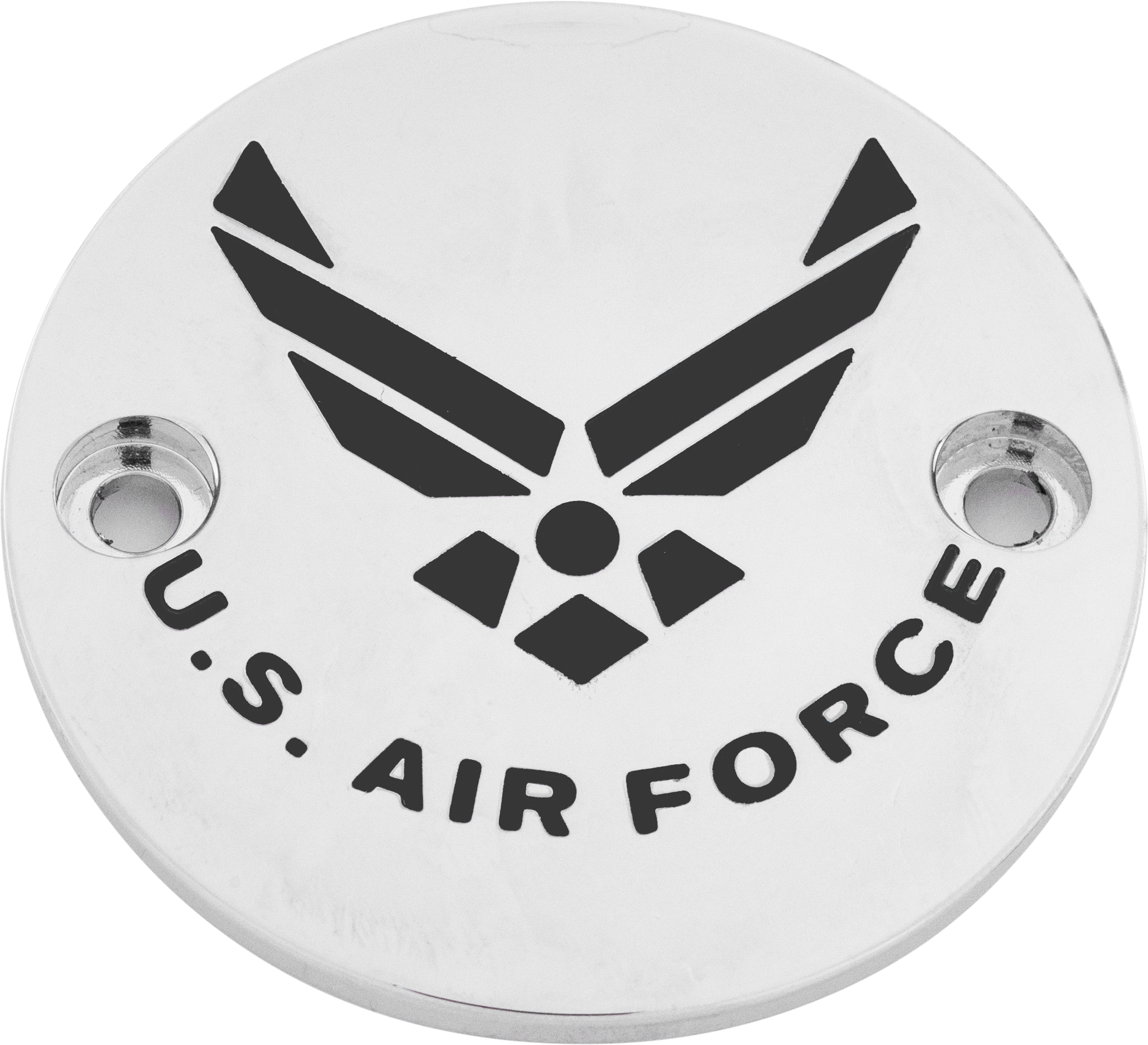 Custom Engraving M8 Timer Cover Air Force Chrome - Harddrive Products