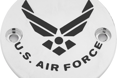 Custom Engraving M8 Timer Cover Air Force Chrome - Harddrive Products