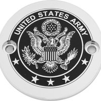 Custom Engraving M8 Timer Cover Army Chrome - Harddrive Products