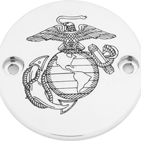 Custom Engraving M8 Timer Cover Marine Ega Chrome - Harddrive Products