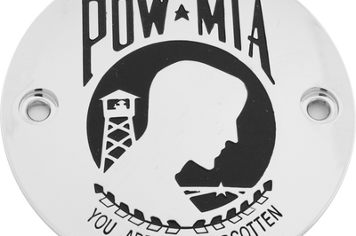 Custom Engraving M8 Timer Cover Pow-mia Chrome - Harddrive Products