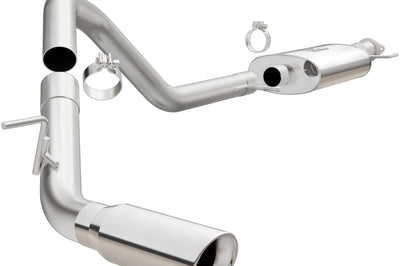 Magnaflow MagnaFlow 15-16 Ford Expedition V6 3.5L Cat-Back SS 4in Tip Single Psgr Side Exit - Exhaust Mufflers & Tips