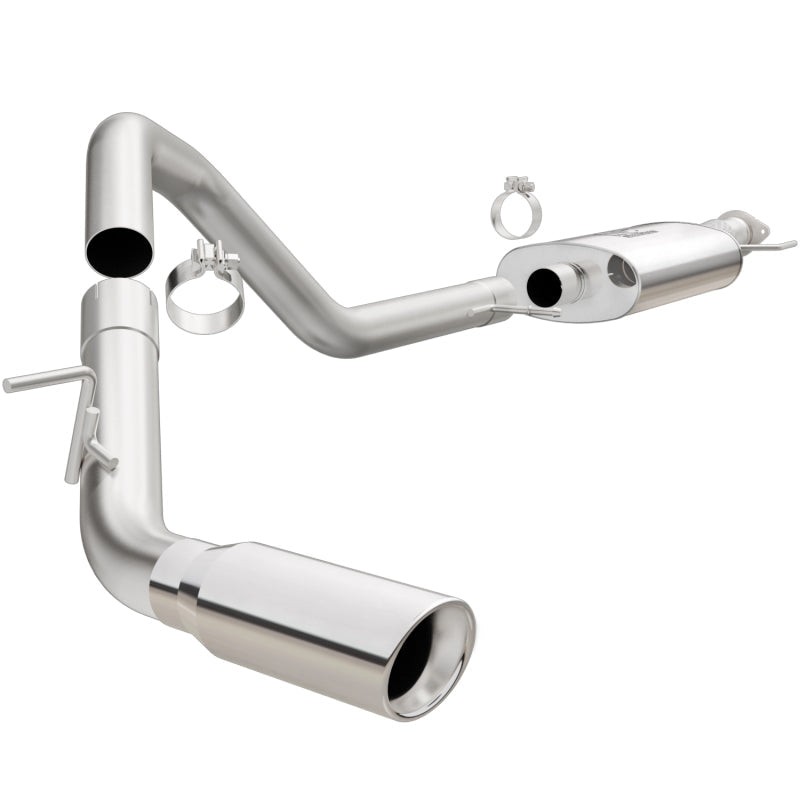 Magnaflow MagnaFlow 15-16 Ford Expedition V6 3.5L Cat-Back SS 4in Tip Single Psgr Side Exit - Exhaust Mufflers & Tips