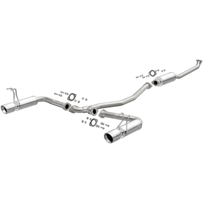 Magnaflow MagnaFlow 2016 + Honda Civic L4 1.5L Street Series Cat-Back Exhaust w/ Polished Tips - Mufflers &