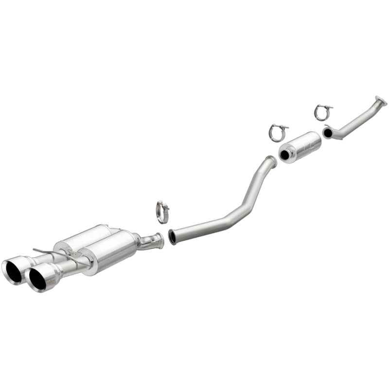 Magnaflow MagnaFlow 2017 + Honda Civic 1.5L 409 SS Single Exit Polished 4.5in Dual Tips Cat-Back Exhaust - Mufflers &