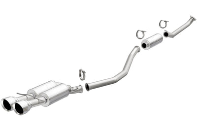 Magnaflow MagnaFlow 2017 + Honda Civic 1.5L 409 SS Single Exit Polished 4.5in Dual Tips Cat-Back Exhaust - Mufflers &